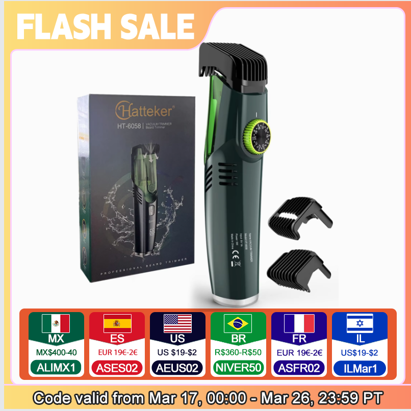 Men'S Grooming Vacuum - Беспроводной мужской триммер для бороды, перезаряжаемая