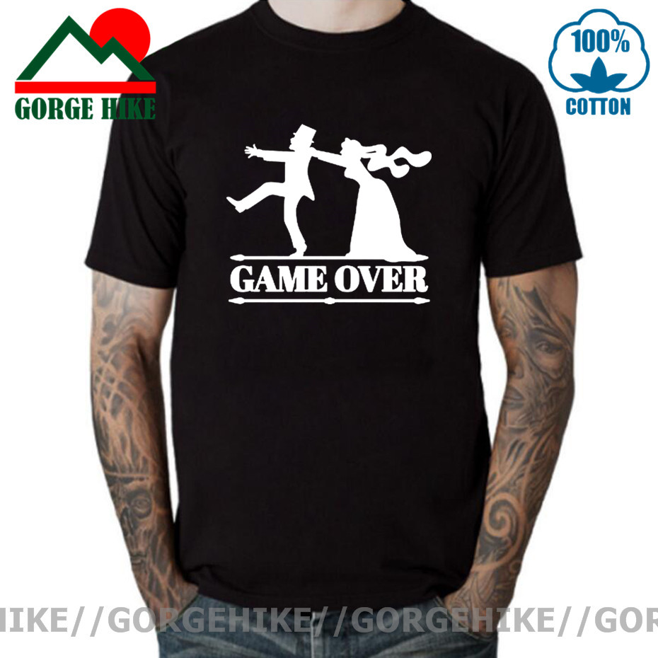 Men'S Grooming For Marriage - Футболка Game Over Tees для мужчин,