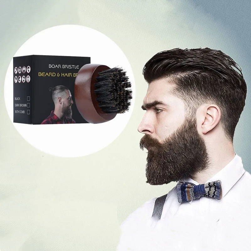 Men'S Grooming Brush - Щетка для бороды, щетина кабана, маленькая