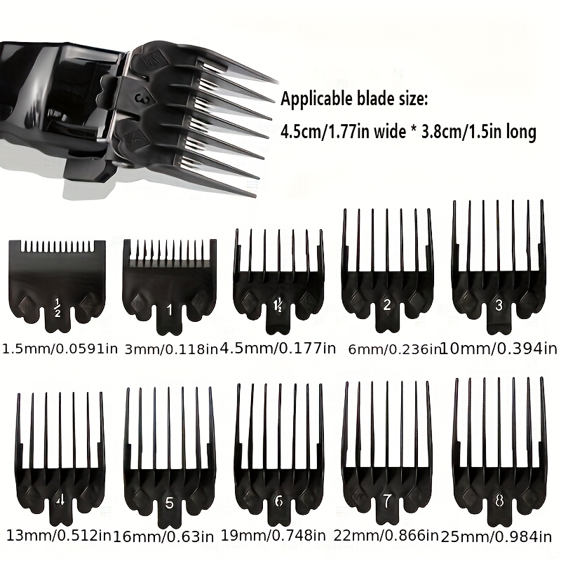 Men'S Grooming Brush - 10 шт., черная пластиковая машинка для