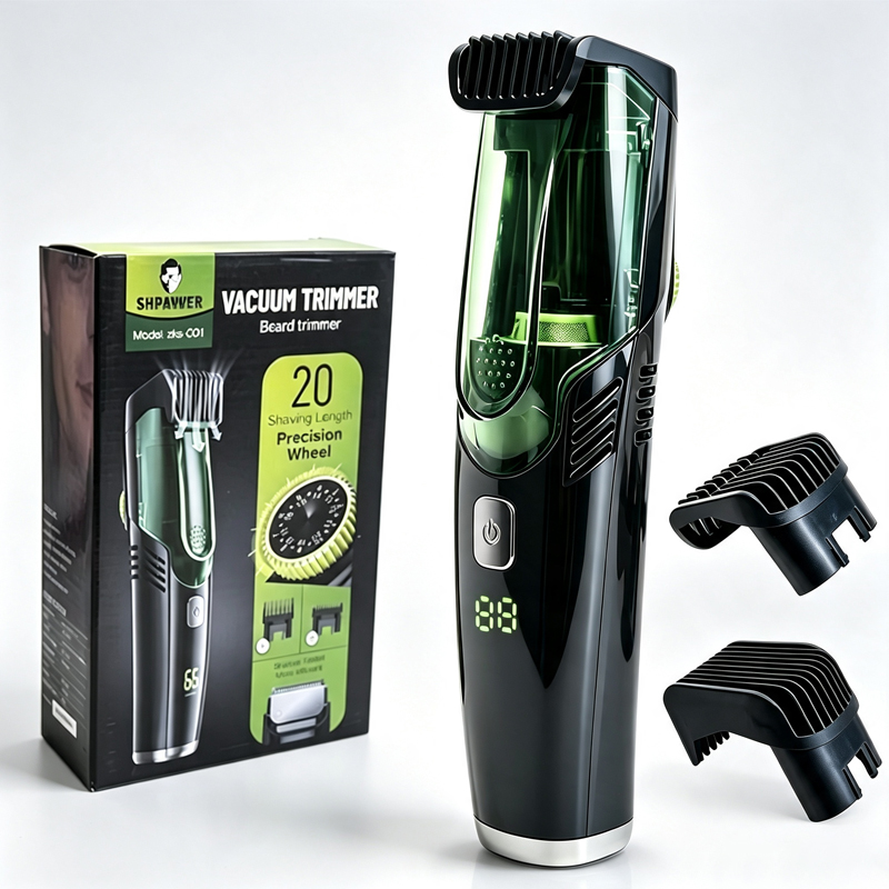 Men'S Grooming Vacuum - Беспроводной мужской триммер для бороды, перезаряжаемая