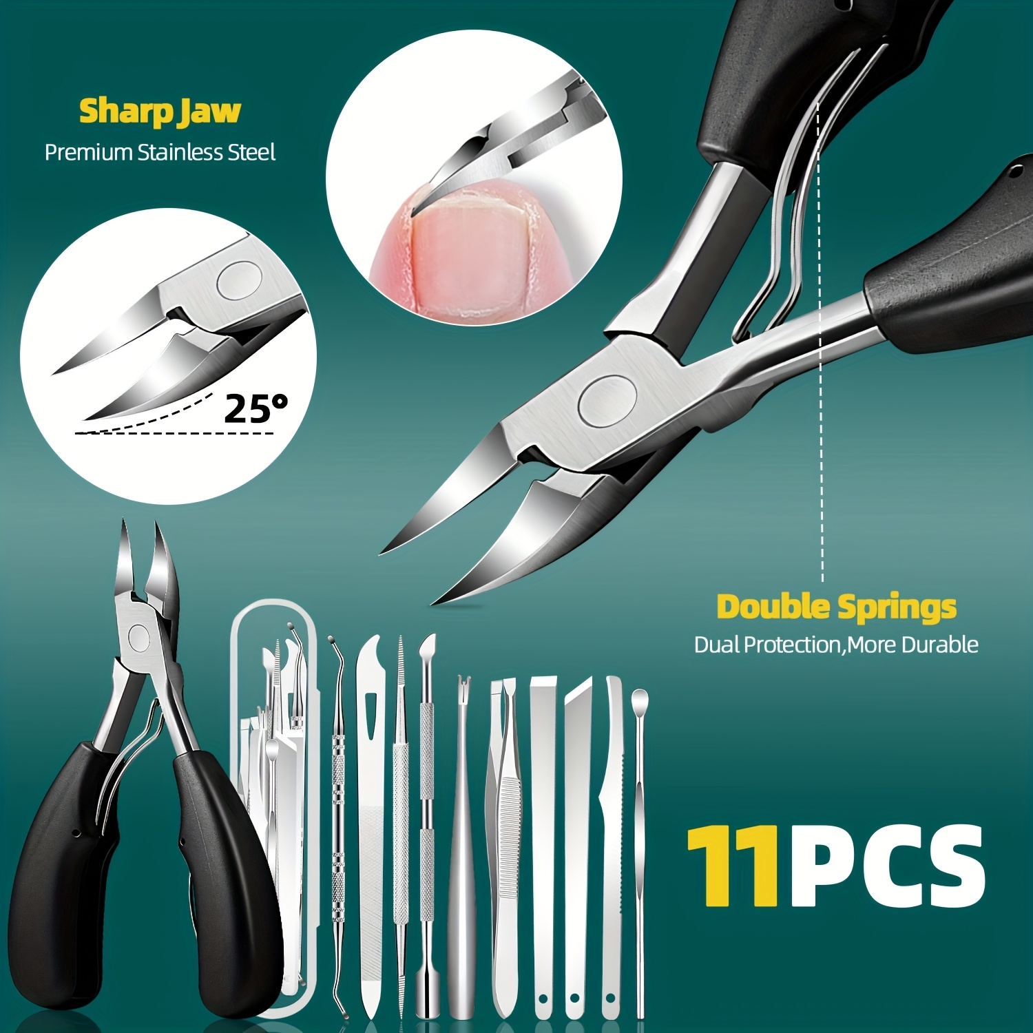 1/11/12 шт., набор для удалени – обзор и цена Nail Care Kit Mens
