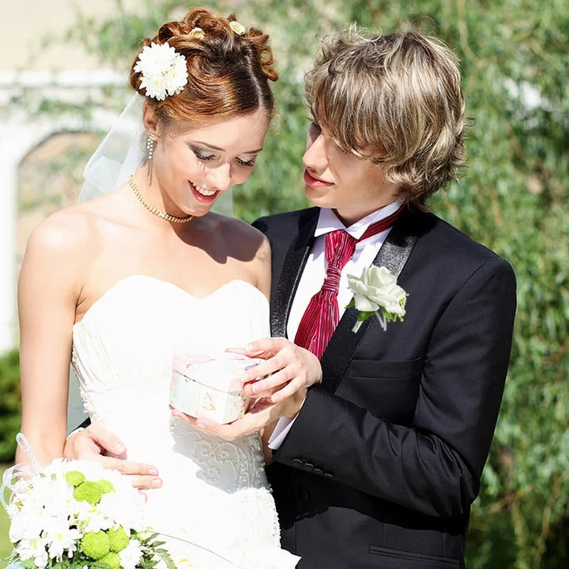 6 шт./компл. бутоньерка для му – обзор и цена Men'S Grooming For Marriage